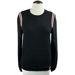 The Kooples‎ Sport Men's Pullover Small Black Crewneck Striped Long Sleeve Top